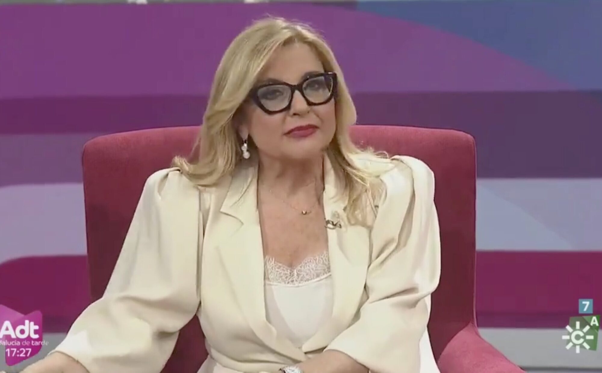Inmaculada Casal habla en su programa de Canal Sur sobre el robo: "Por desgracia, me he convertido en protagonista"