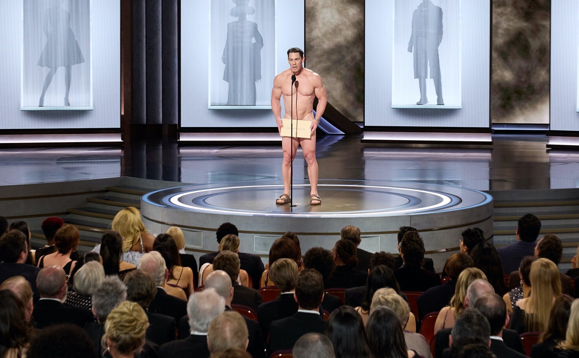 El reivindicativo motivo detrás del desnudo integral de John Cena para entregar un premio en los Oscar 2024