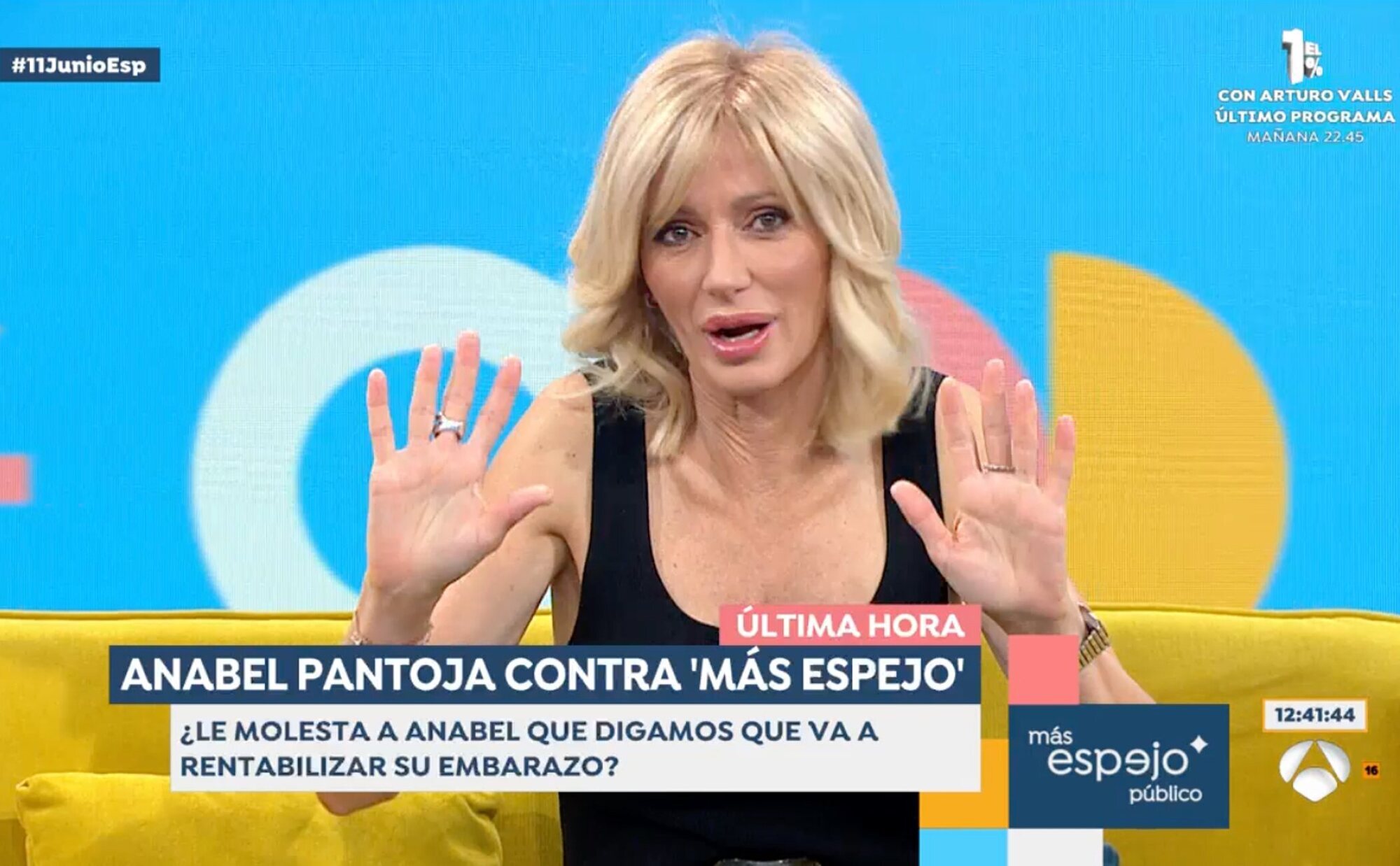Susanna Griso se disculpa con Anabel Pantoja tras su enfado con 'Espejo Público', pero advierte: "Va en el sueldo"