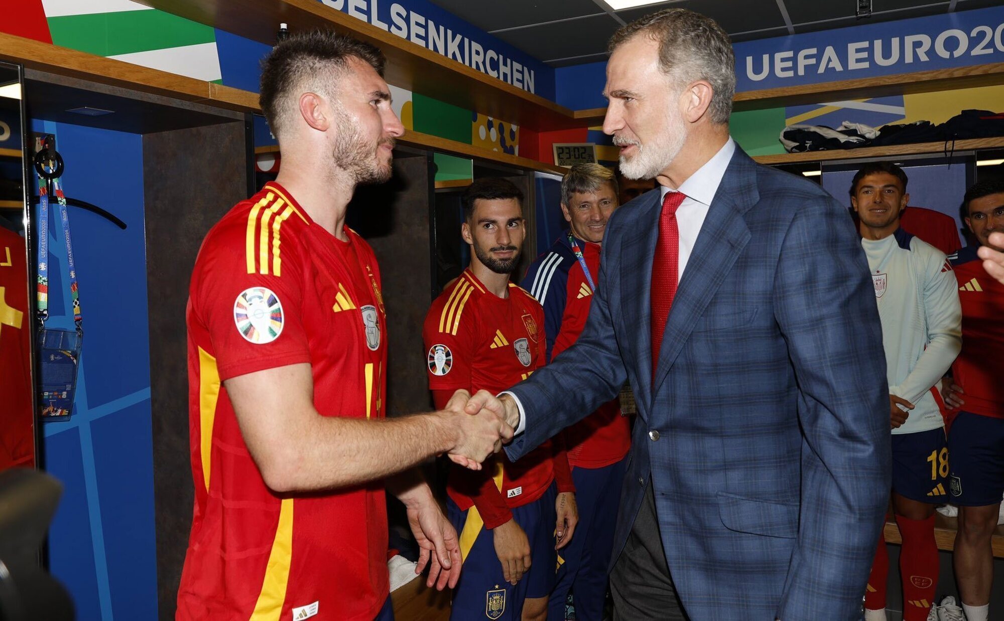 El regalazo que recibió el Rey Felipe VI de la selección española tras la victoria contra Italia en la Eurocopa 2024