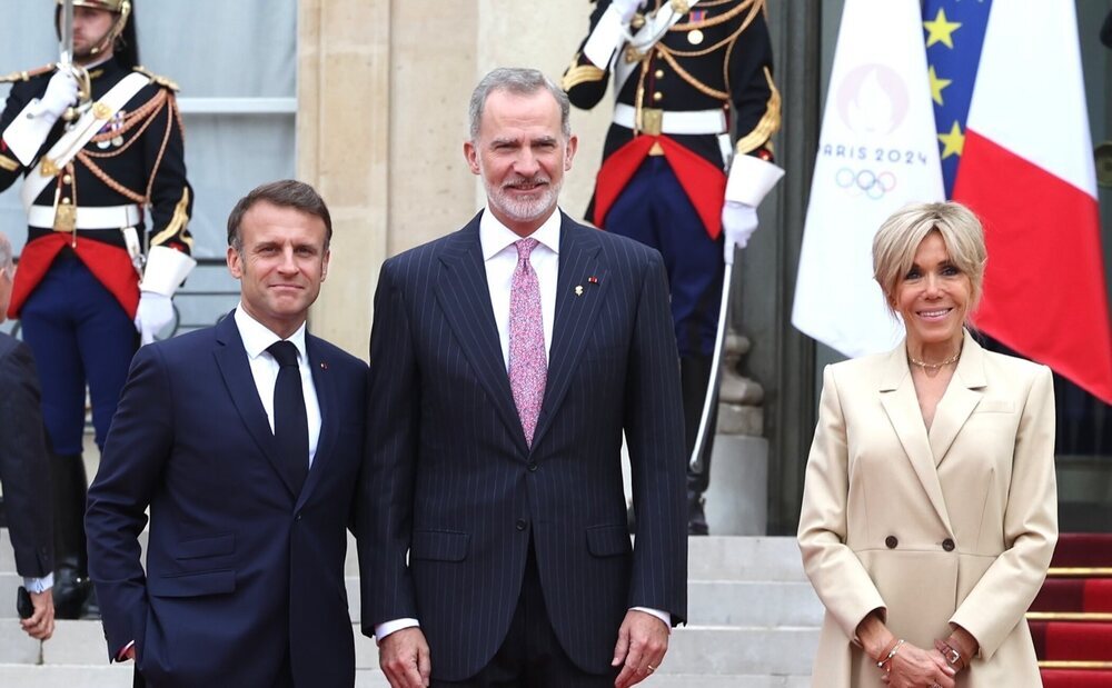 La Reina Letizia, ausente en la recepción de Macron antes del inicio de los JJOO