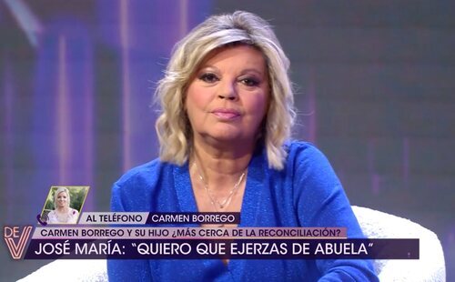 Terelu corta en directo la llamada de Carmen Borrego a 'De viernes' tras el ofrecimiento de José María Almoguera