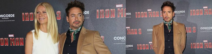 Robert Downey Jr. muestra su look más desenfadado en la presentación de 'Iron Man 3' en Munich