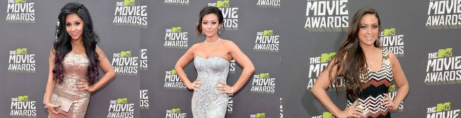 Snooki, JWoww, Sammi Giancola y Mike 'The Situation': 'Jersey Shore' asiste a los MTV Movie Awards 2013