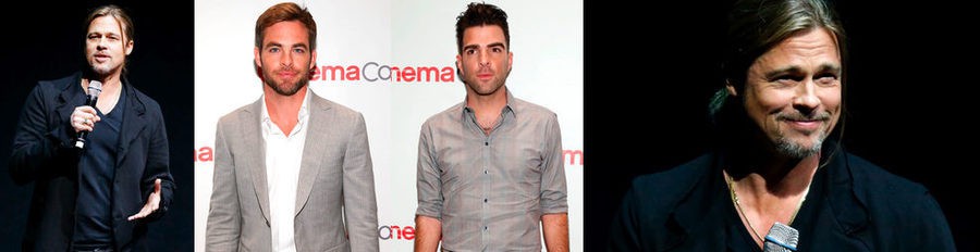 Brad Pitt, Chris Pine y Zachary Quinto promocionan sus próximos proyectos a la CinemaCon 2013