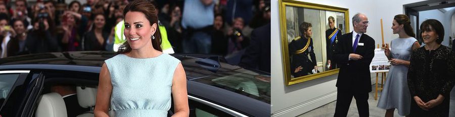 Kate Middleton luce embarazo en un acto benéfico de la National Portrait Gallery de Londres