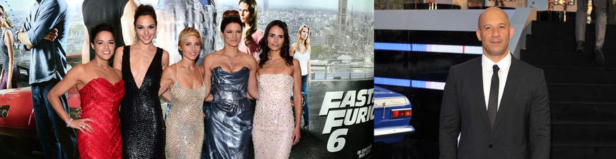 Elsa Pataky, Vin Diesel, Michelle Rodriguez y Luke Evans estrenan 'Fast & Furious 6' en Londres