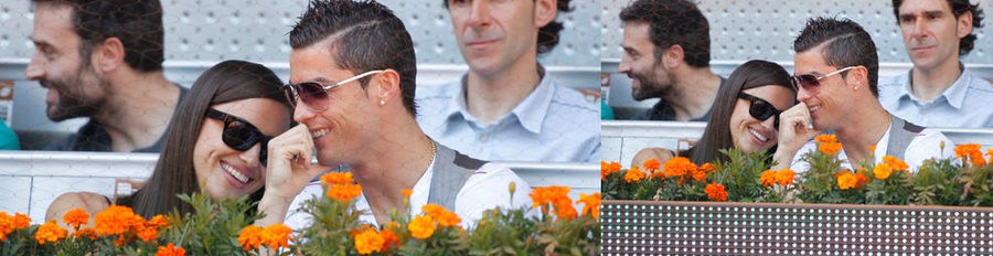 Irina Shayk y Cristiano Ronaldo, muy cariñosos en el Open Madrid 2013
