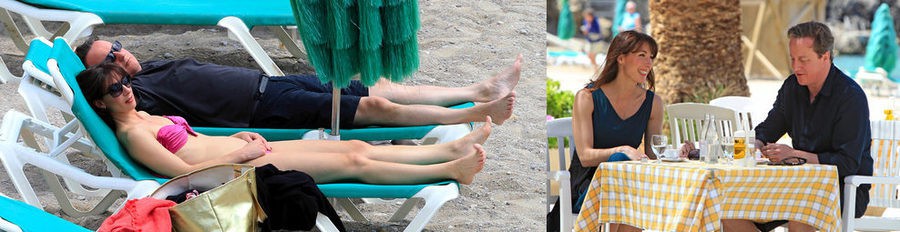 David Cameron disfruta de unas vacaciones en Ibiza con su mujer Samantha y sus tres hijos