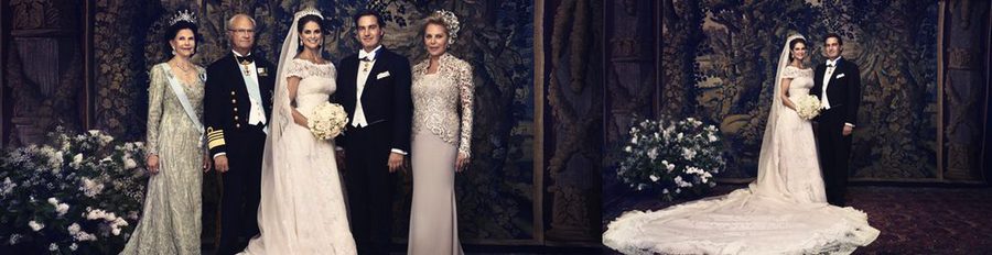 La princesa Magdalena de Suecia y Chris O'Neill posan junto a sus familiares en las tradicionales fotos oficales
