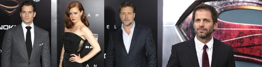 Henry Cavill, Amy Adams y Russell Crowe estrenan 'El Hombre de Acero' en Nueva York