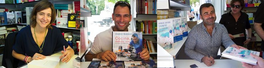 Sandra Barneda, Jorge Javier Vázquez y Darío Barrio firman ejemplares de sus obras en la Feria del Libro de Madrid