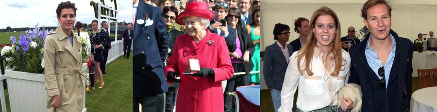 Carlota Casiraghi, la Reina Isabel y Beatriz de York, realeza en la Copa de la Reina de Polo
