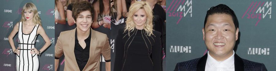 Taylor Swift, Austin Mahone y Demi Lovato asisten a los MuchMusic Video Awards 2013