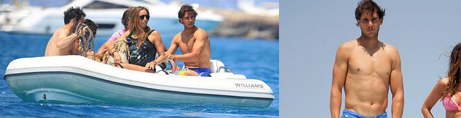Rafa Nadal y Gemma Mengual comparten vacaciones en un barco en Ibiza