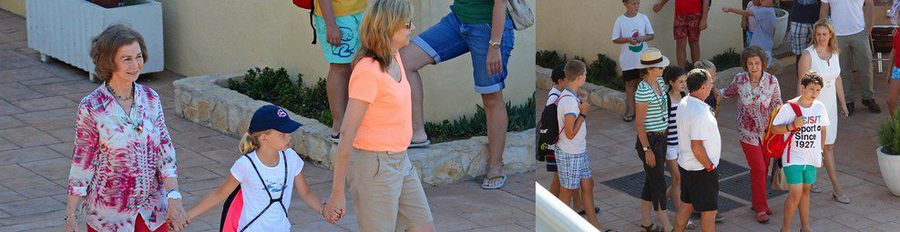 Las Infantas Elena y Cristina y sus hijos se unen a la Reina Sofía en sus vacaciones en Mallorca