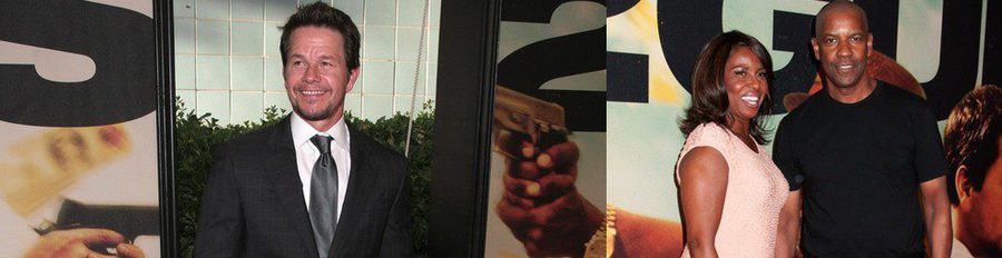 Mark Wahlberg y Denzel Washington presentan '2 Guns' en Nueva York