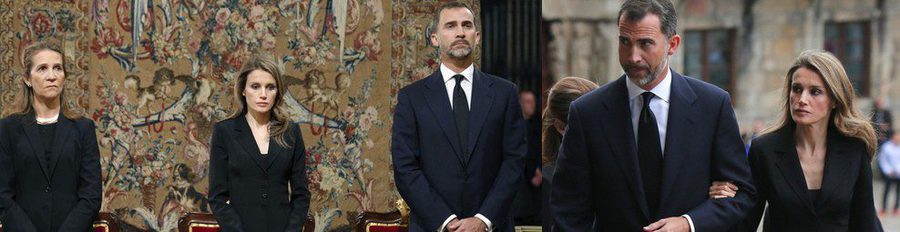 El Príncipe Felipe y la Princesa Letizia asisten al funeral por las víctimas del accidente de tren de Santiago de Compostela