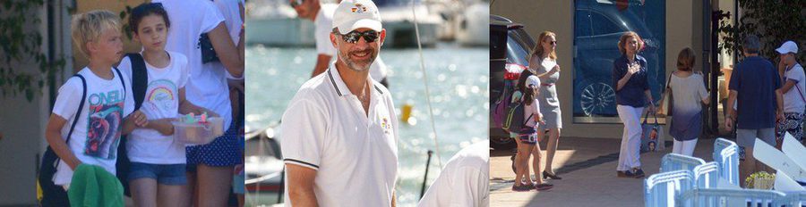Los nietos de los Reyes siguen con su curso de vela en Mallorca mientras el Príncipe Felipe participa en las regatas