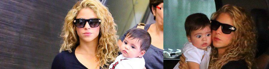Shakira y su hijo Milan Piqué revolucionan el aeropuerto de Los Ángeles