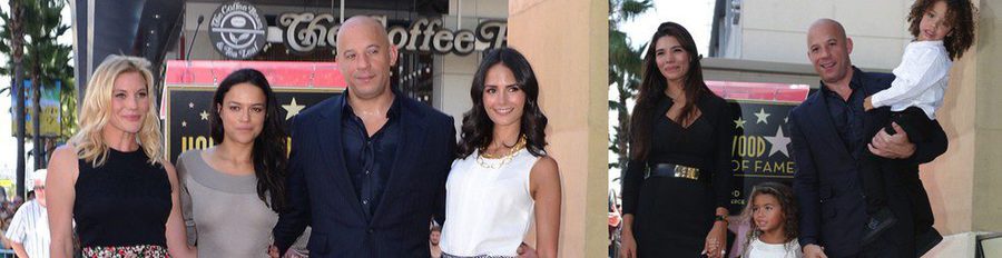 Vin Diesel recibe su estrella del Paseo de la Fama arropado por Michelle Rodriguez y Jordana Brewster