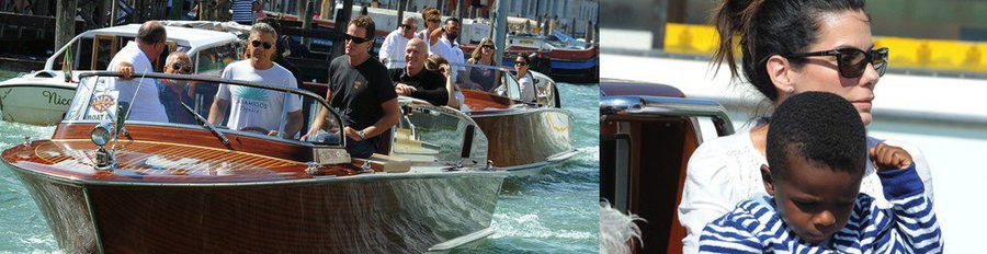 George Clooney, Sandra Bullock y Clotilde Courau desembarcan en Venecia para la Mostra 2013