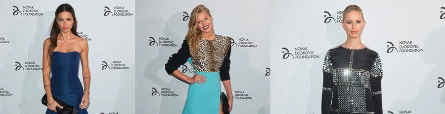 Adriana Lima, Candice Swanepoel, Toni Garrn y Karolina Kurkova, noche benéfica con la Fundación Novak Djokovic