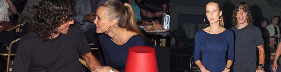 Carles Puyol y Vanesa Lorenzo presumen de embarazo y de amor en el estreno de 'The Hole' en Barcelona