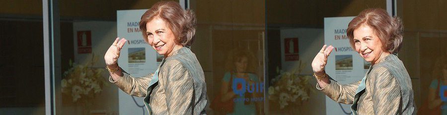 La Reina Sofía visita al Rey Juan Carlos en el hospital antes de cumplir con su agenda