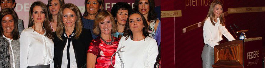 La Princesa Letizia se codea con Pepa Bueno y Gemma Nierga en los Premios FEDEPE