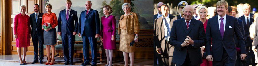 Los Reyes Guillermo Alejandro y Máxima de Holanda se reúnen con la Familia Real de Noruega en Oslo