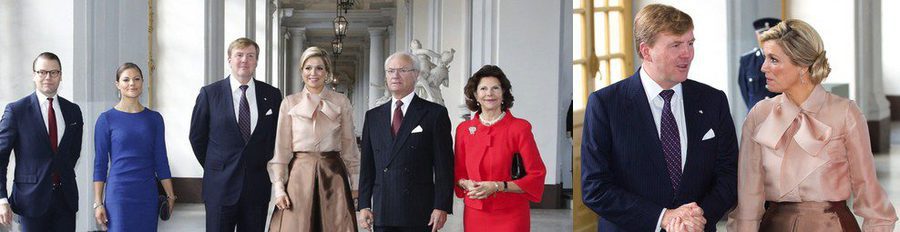 Guillermo Alejandro y Máxima de Holanda visitan Suecia por primera vez como Reyes