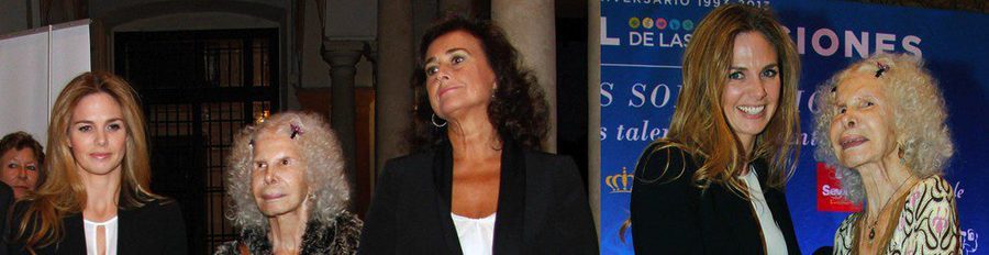 La Duquesa de Alba entrega a Genoveva Casanova el Premio Solidario del Festival de las Naciones 2013