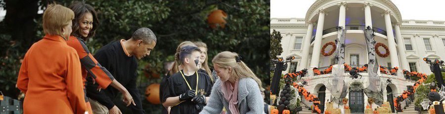 Michelle Obama y Barack Obama celebran Halloween repartiendo golosinas a las puertas de la Casa Blanca