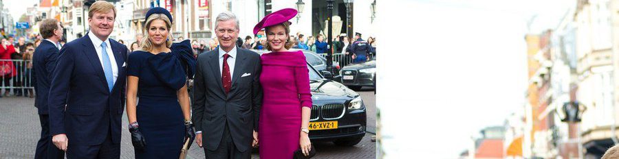 Los Reyes de Holanda reciben en La Haya a los Reyes de Bélgica en su visita de presentación