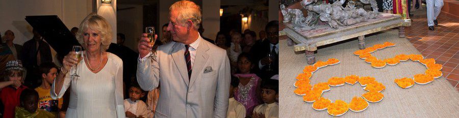 El Príncipe Carlos celebra su 65 cumpleaños con Camilla Parker en Sri Lanka con una tarta