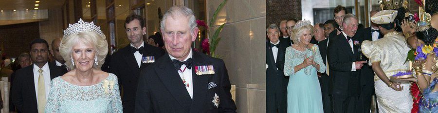 El Príncipe Carlos y Camilla Parker, invitados de honor en una cena de gala durante su visita oficial a Sri Lanka