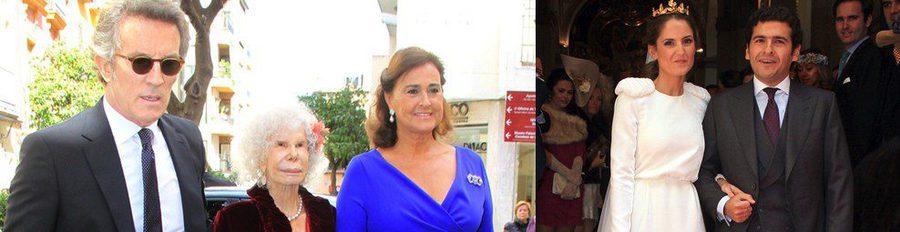 Los Duques de Alba, María Dolores de Cospedal y Patricia Rato, testigos de la boda de Juan Ignacio Zoido y Arantxa Díaz