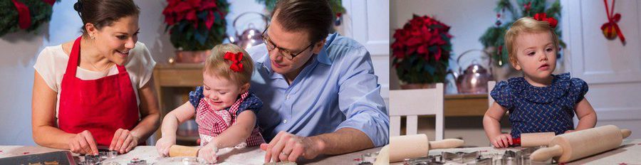 La Princesa Estela celebra el comienzo de la Navidad haciendo galletas con Victoria y Daniel de Suecia
