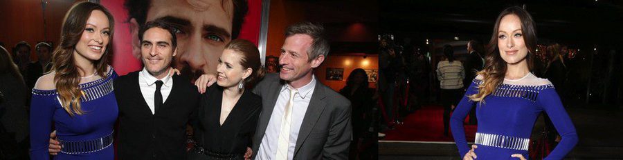 Olivia Wilde presume de embarazo en el estreno de 'Her' acompañada de Joaquin Phoenix y Amy Adams