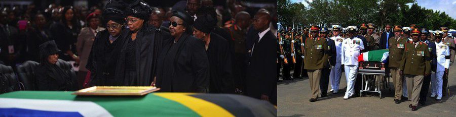 Oprah Winfrey, Charlene de Mónaco e Idris Elba asisten al entierro de Nelson Mandela en Qunu, su aldea natal