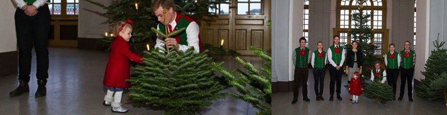 Victoria de Suecia lleva a la Princesa Estela a recoger árboles de Navidad para la Familia Real