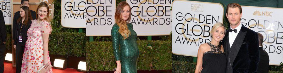 Elsa Pataky, Olivia Wilde, Drew Barrymore y Kerry Washington presumen de embarazo en los Globos de Oro 2014