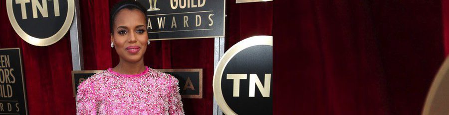 Kerry Washington luce embarazo en los Premios del Sindicato de Actores 2014