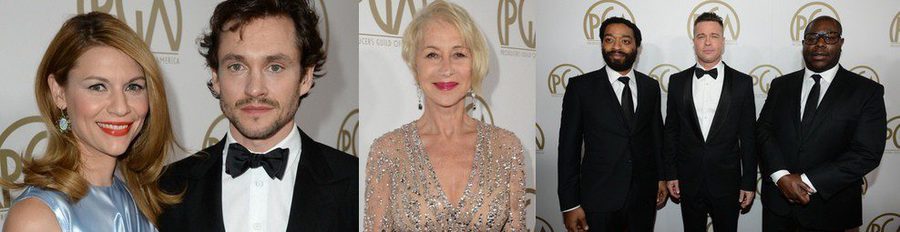 Claire Danes, Helen Mirren y Brad Pitt pisan la alfombra roja de los Producers Guild Awards 2014