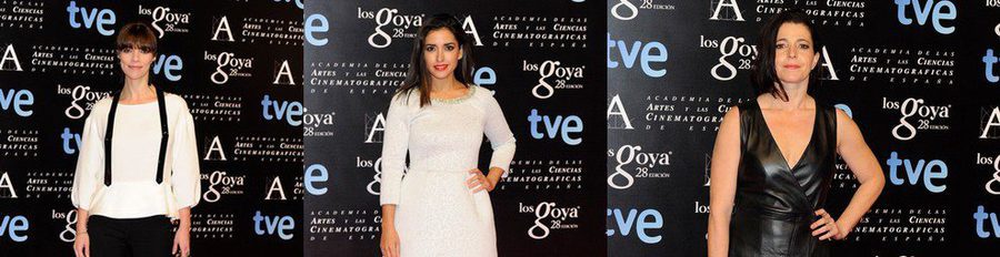 Inma Cuesta, Maribel Verdú, Aura Garrido y Nora Navas calientan motores para los Goya 2014 en la fiesta de nominados