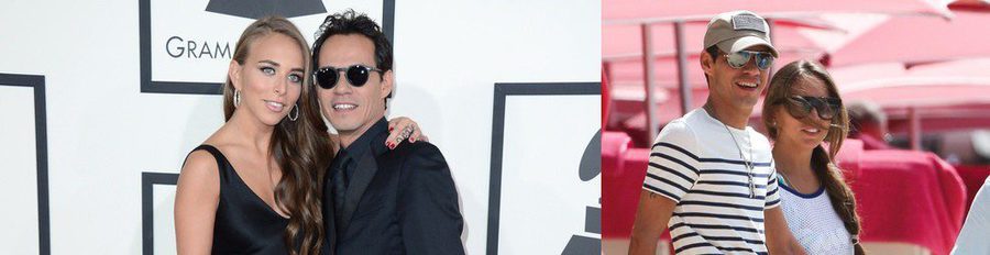 Marc Anthony y Chloe Green pasean su amor por la alfombra roja de los Grammy 2014