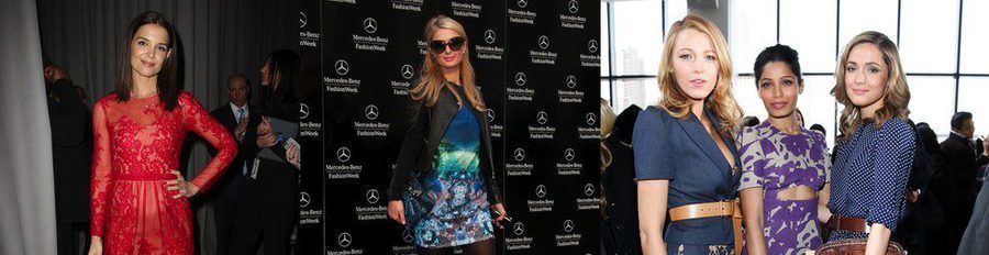 Olivia Palermo, Blake Lively y Katie Holmes siguen las tendencias de Nueva York Fashion Week