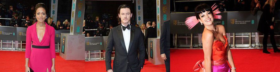 Lily Allen, Naomie Harris, David Gandy y Luke Evans pasean por la alfombra roja de los BAFTA 2014