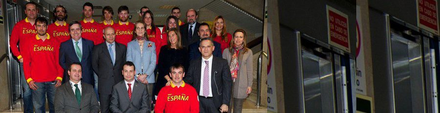 La Infanta Elena se despide de los deportistas españoles que compiten en los Juegos Paralímpicos de Sochi